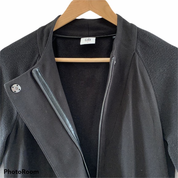 CAbi 3351 Tailor Ponte Knit Full Zip Coat Jacket - Picture 5 of 8